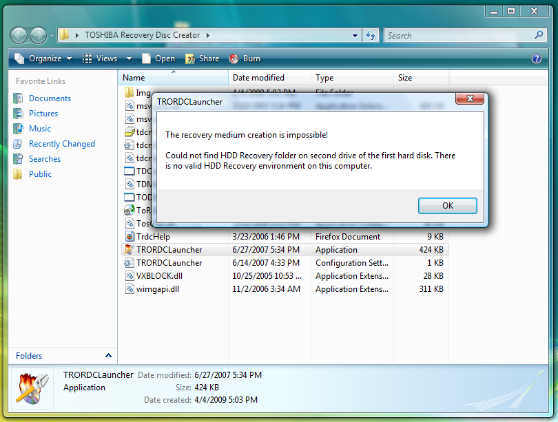 Using Recovery Disks Vista